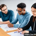 Home 21 실무 경험을 반영한 이론 교육 콘텐츠 개발 - **"Hands-on Project in a Modern Collaborative Space"**
A vibrant, medium shot of a diverse group...