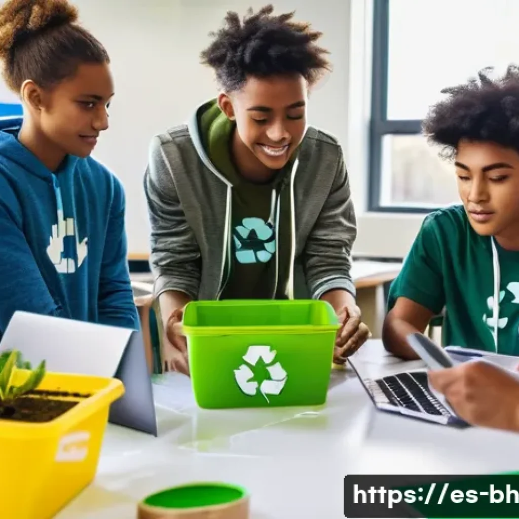 이론의 실용성을 높이는 교육 방법 - A diverse group of high school students collaboratively working on a science project to design a sch...